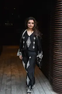 Vaibhavi Merchant snapped at the success party of Mrs Chatterjee vs Norway in Juhu 