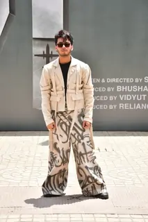 Vishal Jethwa snapped at the trailer launch of IB71 in Andheri  