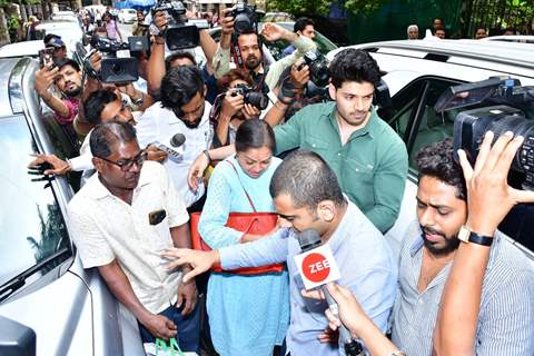 Sooraj Pancholi snapped outside the court with his mother 