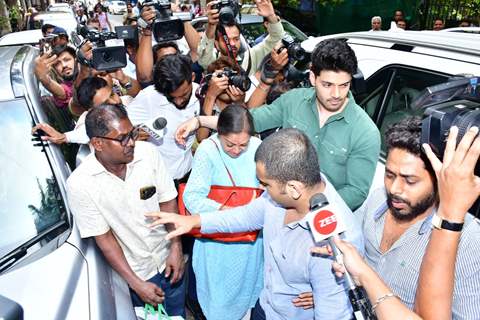 Sooraj Pancholi snapped outside the court with his mother 