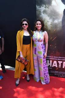 Nushrratt Bharuccha and Bhagyashree snapped at the trailer launch of Chatrapathi
