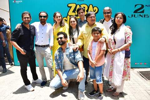 Vicky Kaushal and Sara Ali Khan snapped at trailer launch of Zara Hatke Zara Bachke
