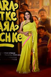 Sara Ali Khan snapped at trailer launch of Zara Hatke Zara Bachke
