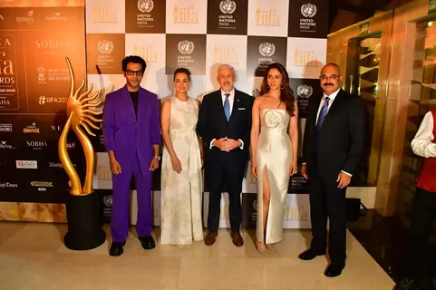 Rajkummar Rao, Rakul Preet Singh, Dia Mirza attend the press conferance of IIFA 2023