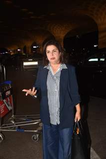 Farah Khan snapped at the Mumbai airport