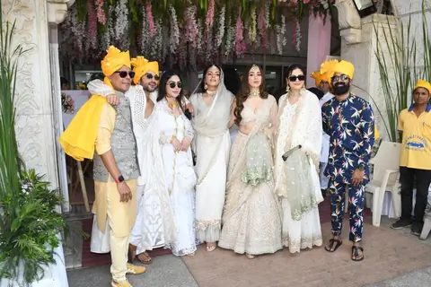 Shama Sikander, Raai Laxmi grace the wedding ceremony of Sonnalli Seygall and Ashesh Sajnani