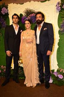 Celebrities attend the Karan Deol and Drisha Acharya Wedding reception 