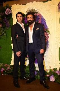 Celebrities attend the Karan Deol and Drisha Acharya Wedding reception 