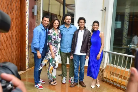 Sharman Joshi, Mona Singh and Sahil Sangha promote their web series ‘Kafas’ in the city 