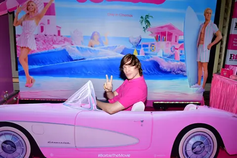 Celebrities snapped at the screening film Barbie 