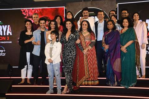 Sushmita Sen, Ila Arun, Vikas Kumar and  Sikandar Kher snapped at the trailer launch of Aarya 3 