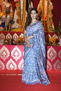 Karishma Sharma snapped at a Durga Puja Pandal