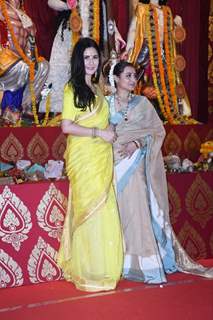 Katrina Kaif, Rani Mukerji  snapped at a Durga Puja Pandal