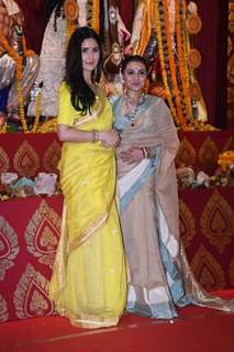 Rani Mukerji, Katrina Kaif snapped at a Durga Puja Pandal
