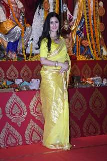 Katrina Kaif snapped at a Durga Puja Pandal