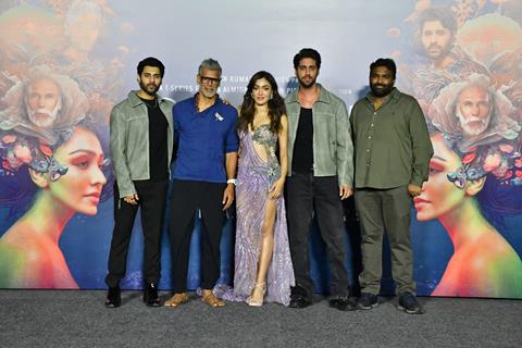 Khushalii Kumar, Milind Soman, Tushar Khanna and Ehan Bhat snapped at the trailer launch of their upcoming film Starfish