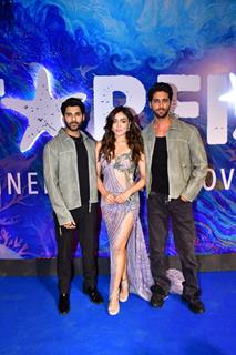 Khushalii Kumar, Tushar Khanna and Ehan Bhat snapped at the trailer launch of their upcoming film Starfish