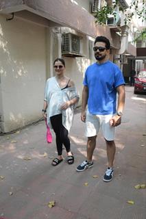 Rubina Dilaik and Abhinav Shukla spotted in the city.