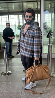 Arjun Kapoor  snapped at the Mumbai airport