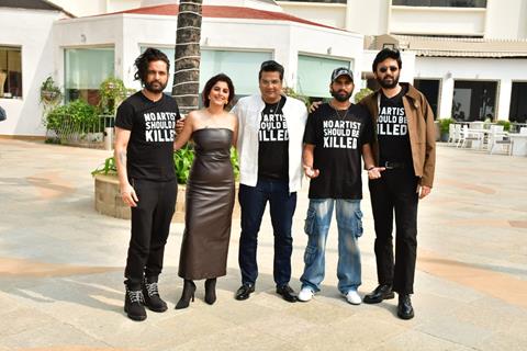 Mukesh Chhabra, Isha Talwar, Mohit Malik, Paramvir Cheema, Akasa Singh, MC Square, and Rohit Jugraj snapped promoting their upcoming show Chamak snapped promoting upcoming show Chamak  