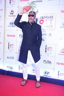 Jackie Shroff at red carpet of OTT filmfare awards