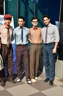 Agastya Nanda, Yuvraj Menda, Vedang Raina, Mihir Ahuja at an event for the promotion of movie The Archies