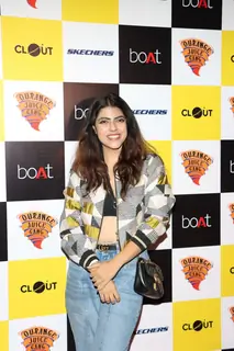 RJ Karishma at an event of Orange Juice Gang aka The Jinklo Boys
