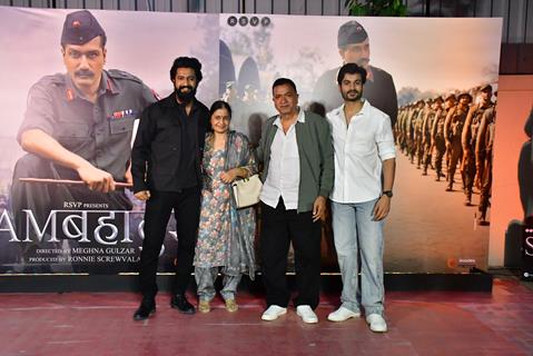 Vicky Kaushal with family at Sam Bahadur Movie Screening