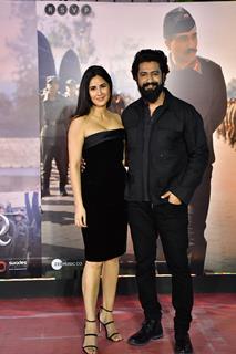 Dashing couple Vicky Kaushal and Katrina Kaif at Sam Bahadur Movie Screening