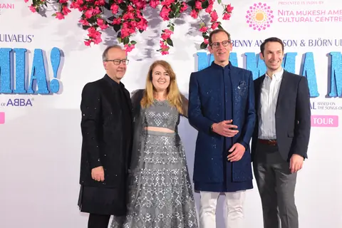 Celebrities at the inaugural show of MAMMA MIA!