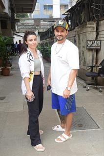 Soha Ali Khan and Kunal Kemmu spotted in Bandra