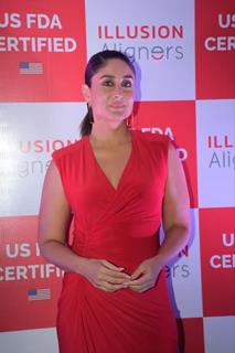 Kareena Kapoor snapped at an Illusion Alligner's event