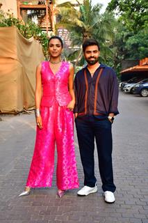 Shriya Pilgaonkar, Jitendra Kumar snapped promoting Dry Day