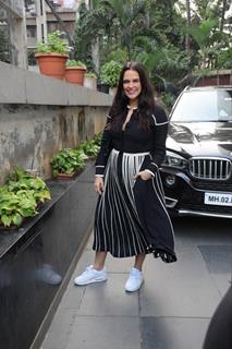 Neha Dhupia snapped in the city 