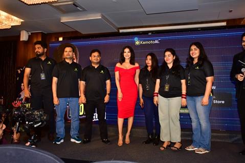 Sunny Leone spotted at her AI character launch 