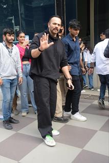 Rohit Shetty snapped promoting their upcoming film Indian Police Force at Kshitij Fest