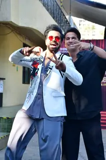 Rithvik Dhanjani and Prince Narula snapped on the set of Jhalak Dikhhla Jaa 11 