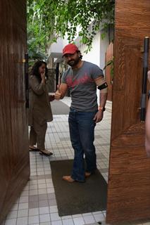 Paparazzi capture Saif Ali Khan's city appearance.