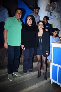 Ronnie Screwvala, Meghna Gulzar and Sanya Malhotra snapped at the success party of Sam Bahadur 