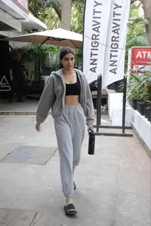 Khushi Kapoor spotted outside gym in Bandra