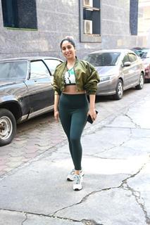 Neha Bhasin spotted outside gym in Bandra