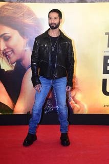 Shahid Kapoor snapped at the trailer launch of Teri Baaton Mein Aisa Uljha Jiya
