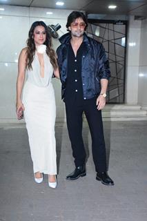 Shalin Bhanot and Nia Sharma making an appearance at SShura's birthday bash.