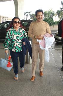 Udit Narayan snapped at the Mumbai airport 