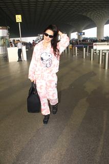 Ameesha Patel snapped at the Mumbai airport