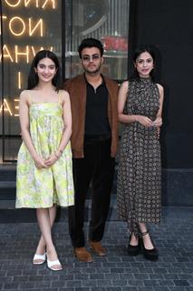 Sparsh Shrivastav and Pratibha Ranta snapped promoting Laapataa Ladies with the cast at Excel Entertainment Office, Bandra