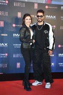 Kunal Kemmu and Soha Ali Khan snapped at the special screening of Fighter