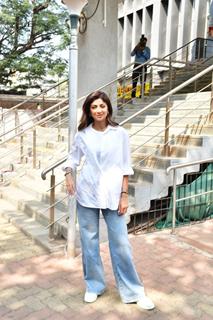 Shilpa Shetty clicked in the city