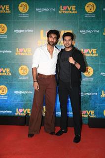 Abhimanyu Dassani and Meezaan Jaffrey  attend the screening of Love Storiyaan