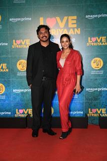 Celebrities attend the screening of Love Storiyaan